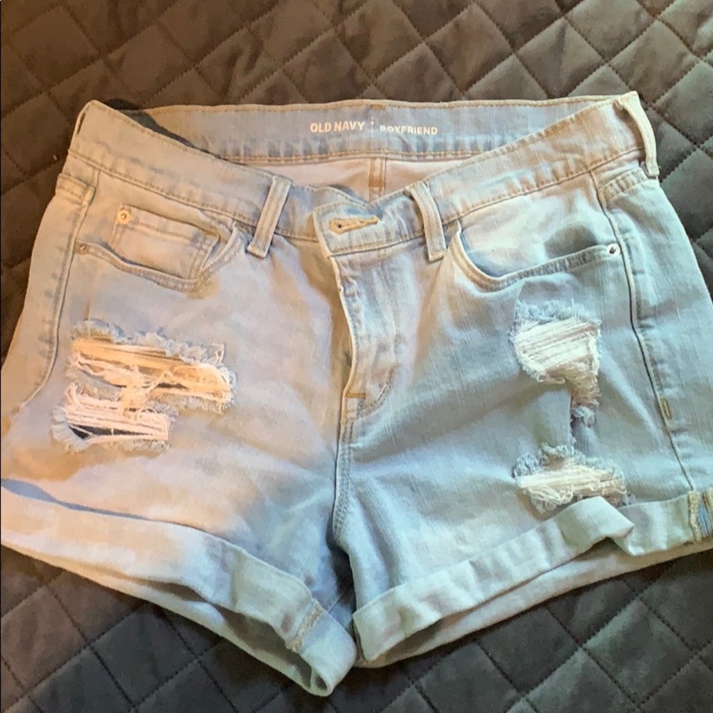 Old navy distressed shorts.